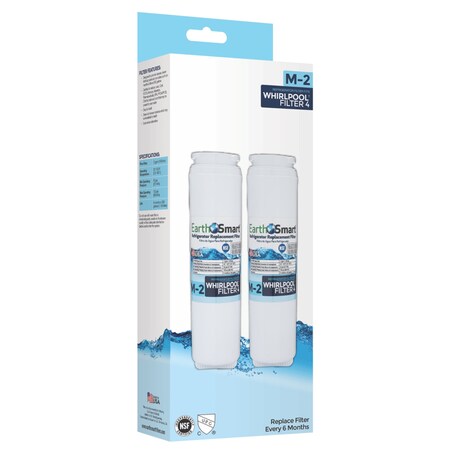 Earthsmart EarthSmart M-2 Refrigerator Replacement Filter For Whirlpool Filter 4, PK2 102634